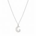 collar de luna y estrella de plata .925